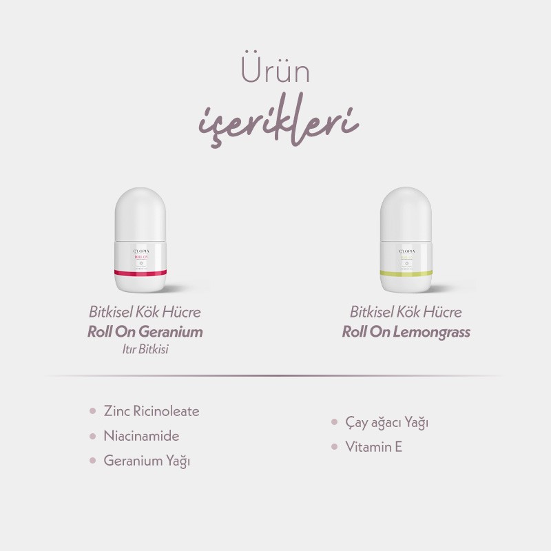 Doğal Ferahlık Roll-on İkilisi | Bitkisel Kök Hücre Bakımı