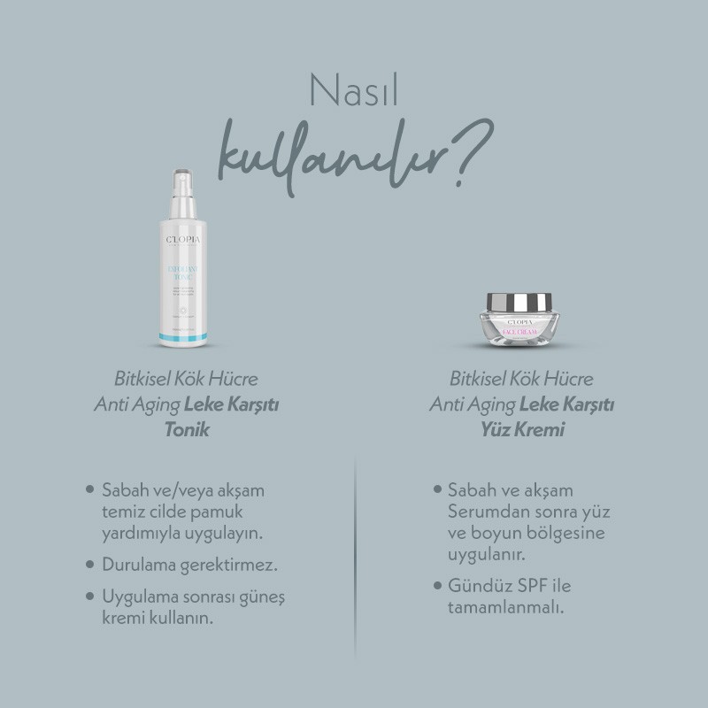 Nemlendir ve Aydınlat | Leke Karşıtı Anti-aging Bitkisel Kök Hücre Bakımı