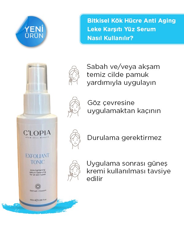 Bitkisel Kök Hücre Anti Aging Leke Cell Karşıtı Tonik