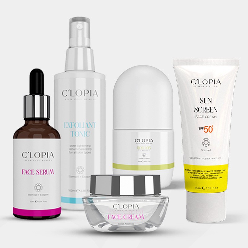  5’li Koruma & Canlanma Seti | Anti-aging Leke Karşıtı Bitkisel Kök Hücre Bakımı