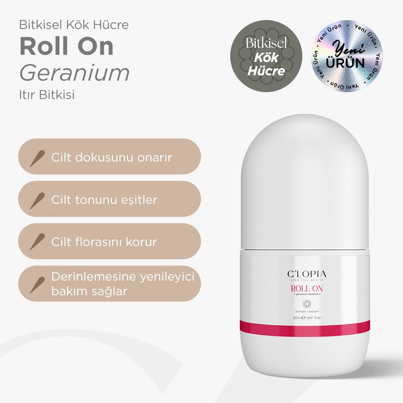 Bitkisel Kök Hücre Roll-on / Geranium (ıtır bitkisi)