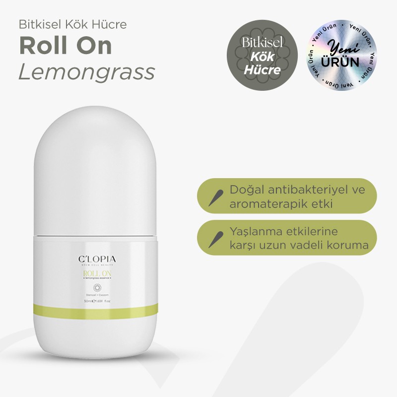 Bitkisel Kök Hücre Roll-on / Lemongrass (limonotu)