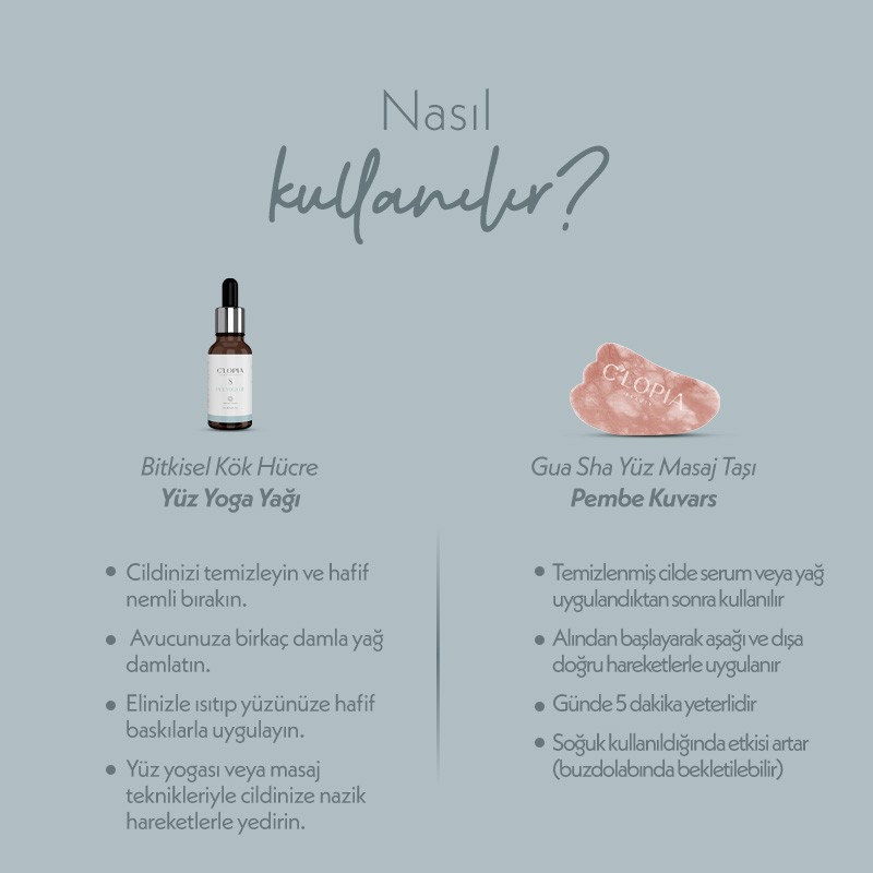 Yüz Yogası Seti | Leke Karşıtı Anti-aging Bitkisel Kök Hücre Bakımı