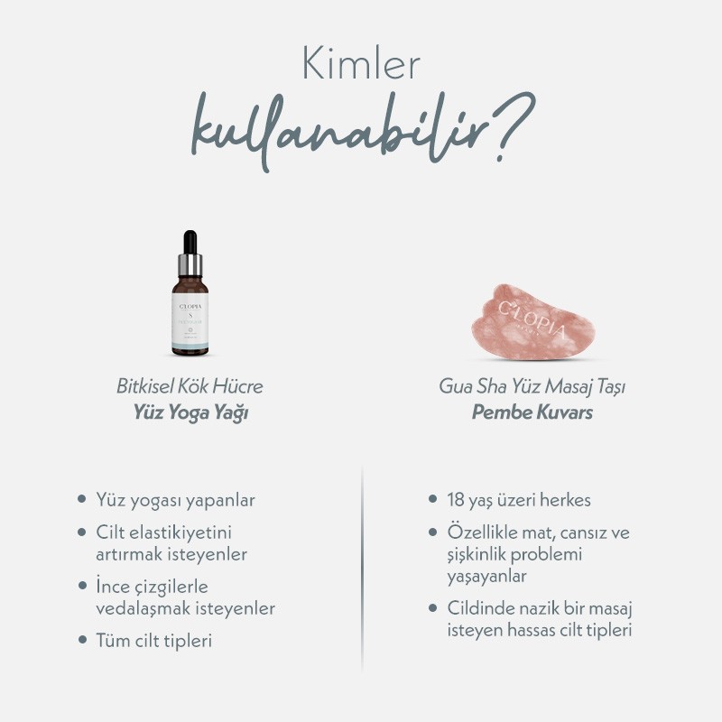 Yüz Yogası Seti | Leke Karşıtı Anti-aging Bitkisel Kök Hücre Bakımı
