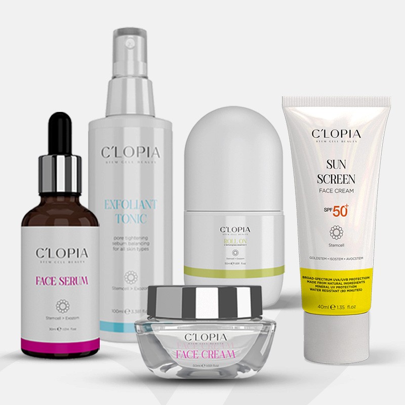  5’li Koruma & Canlanma Seti | Anti-aging Leke Karşıtı Bitkisel Kök Hücre Bakımı