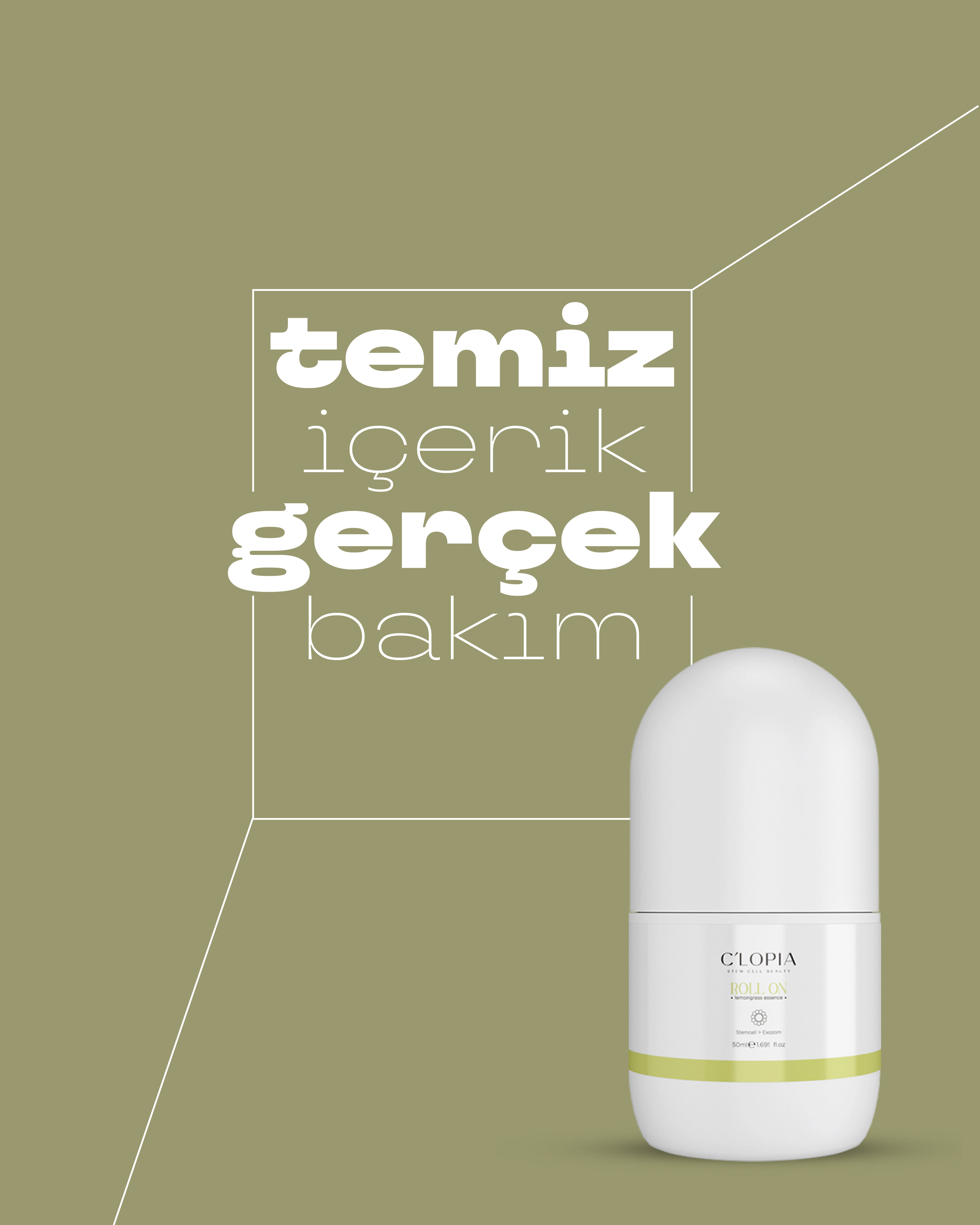 Bitkisel Kök Hücre Roll-on / Lemongrass (limonotu)
