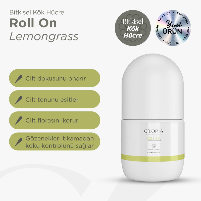 Bitkisel Kök Hücre Roll-on / Lemongrass (limonotu)