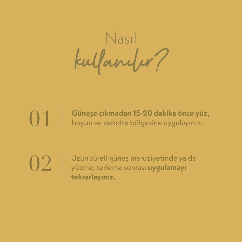 Bitkisel Kök Hücre Yüz Güneş Kremi SPF 50+