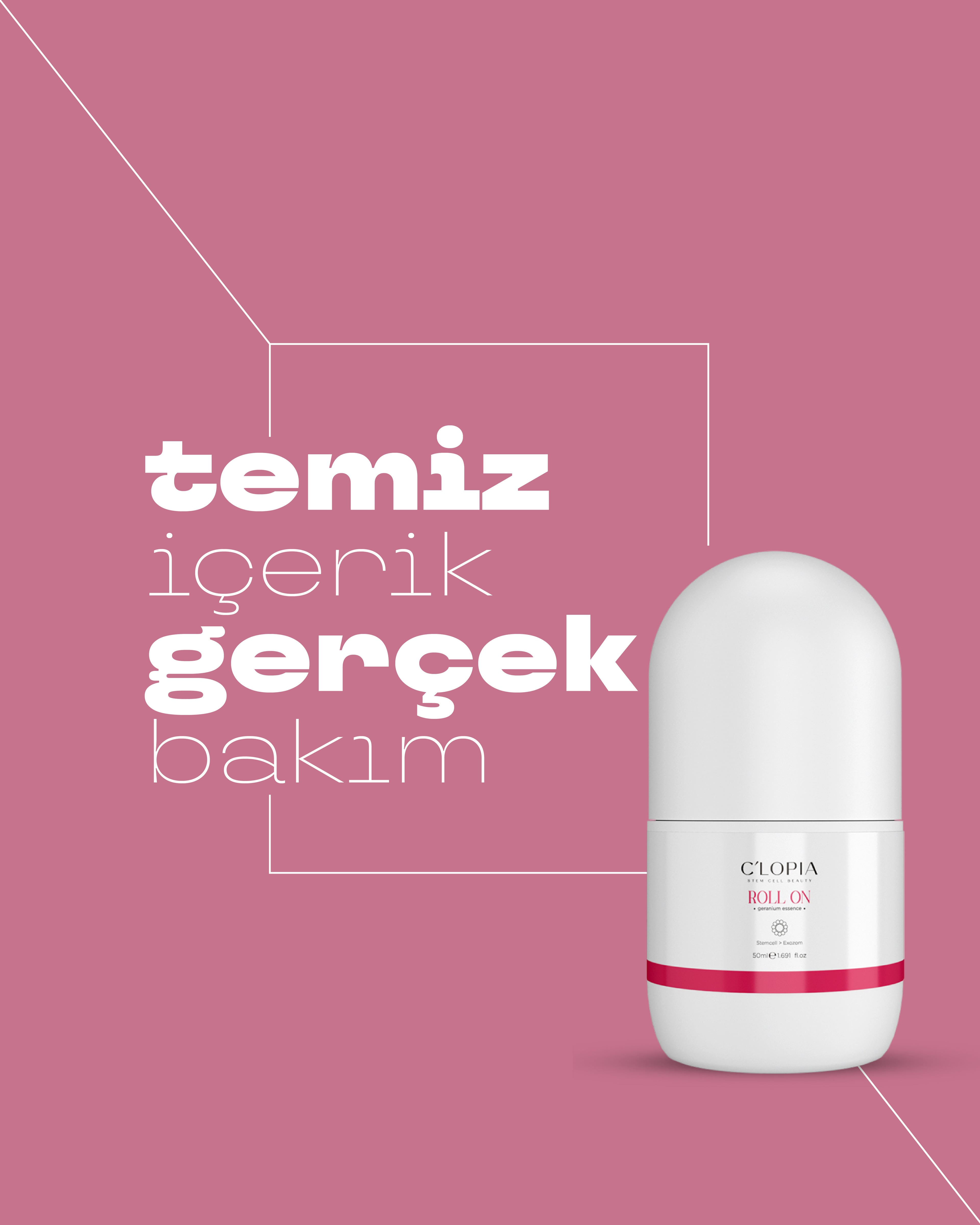 Bitkisel Kök Hücre Roll-on / Geranium (ıtır bitkisi)