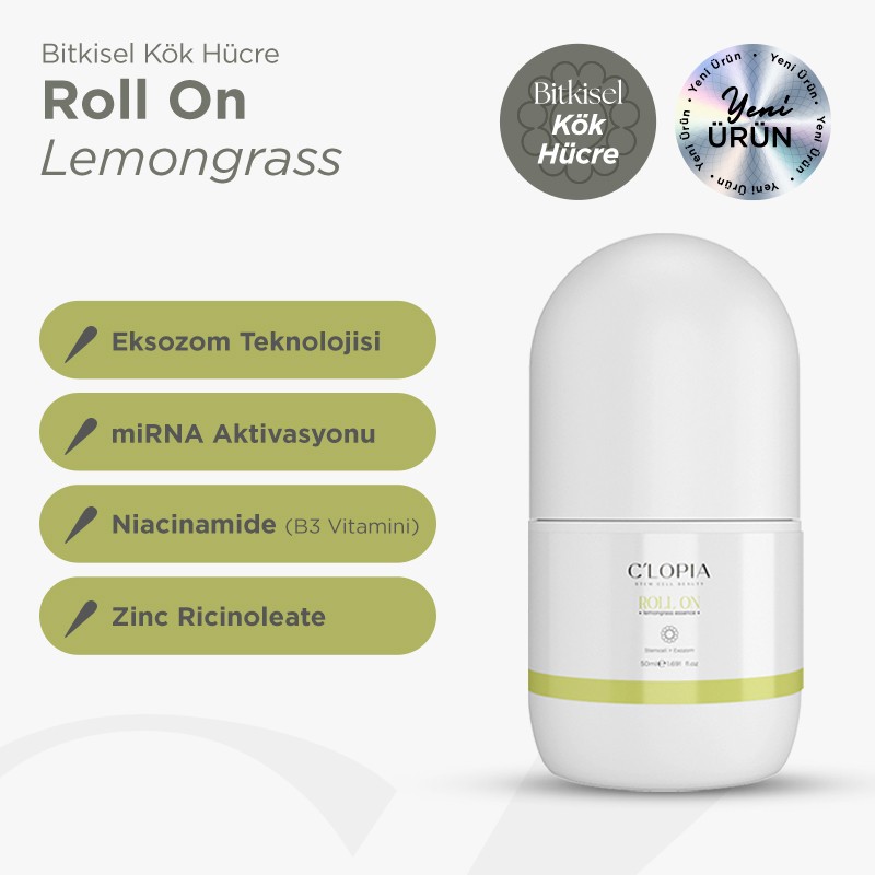Bitkisel Kök Hücre Roll-on / Lemongrass (limonotu)