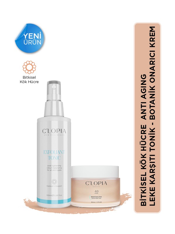 Bitkisel Kök Hücre Anti Aging Leke Cell Karşıtı Tonik & Anti Aging Botanik Onarıcı Krem 
