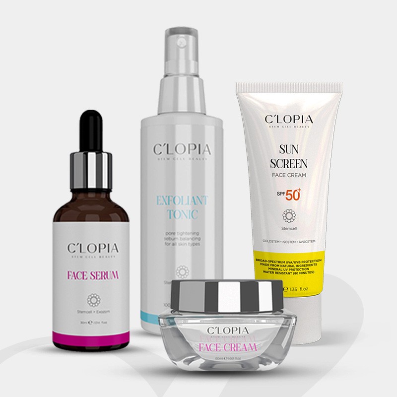 4’li Koruma & Canlanma Seti | Anti-aging Leke Karşıtı Bitkisel Kök Hücre Bakımı