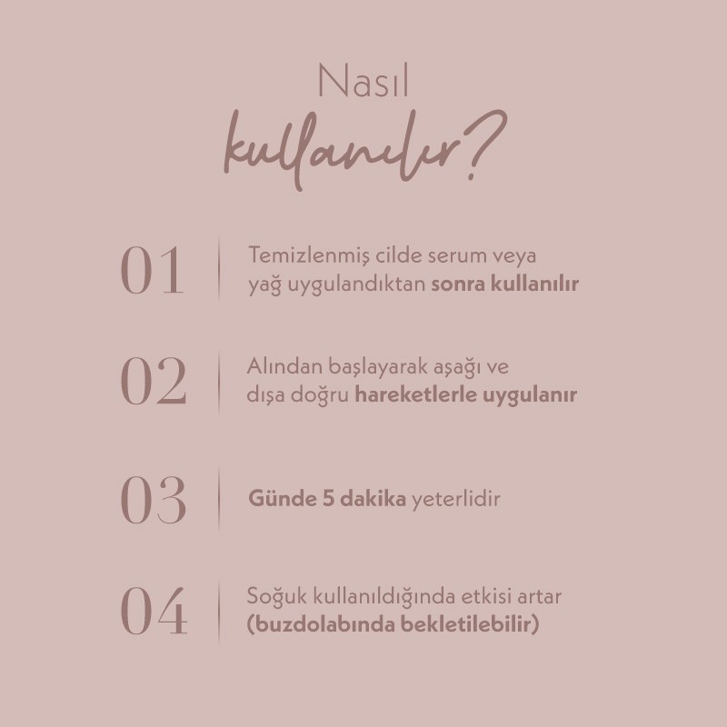 Gua Sha Yüz Masaj Taşı / Pembe Kuvars 