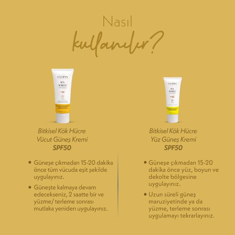 Güneş Bakım Seti | Anti-aging Leke Karşıtı Bitkisel Kök Hücre Bakımı