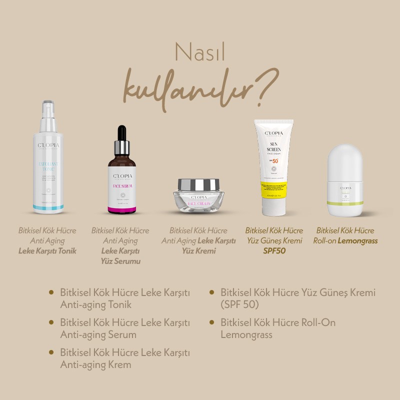  5’li Koruma & Canlanma Seti | Anti-aging Leke Karşıtı Bitkisel Kök Hücre Bakımı