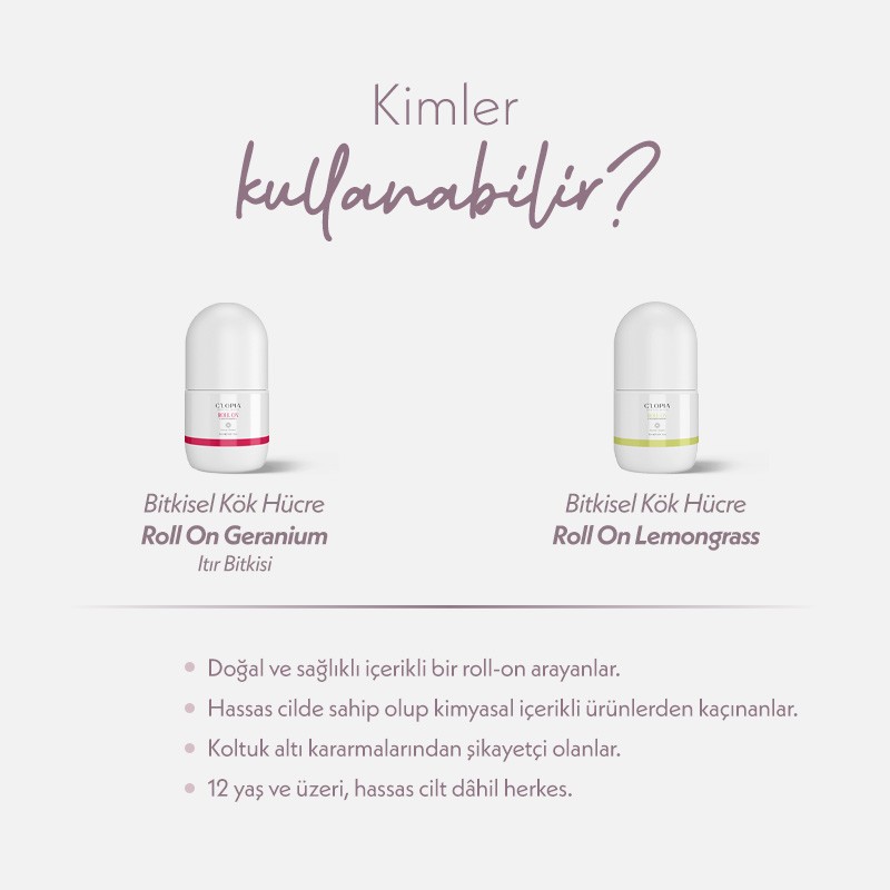 Doğal Ferahlık Roll-on İkilisi | Bitkisel Kök Hücre Bakımı