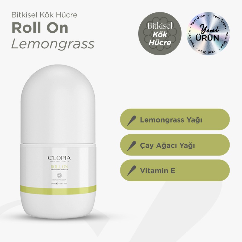 Bitkisel Kök Hücre Roll-on / Lemongrass (limonotu)