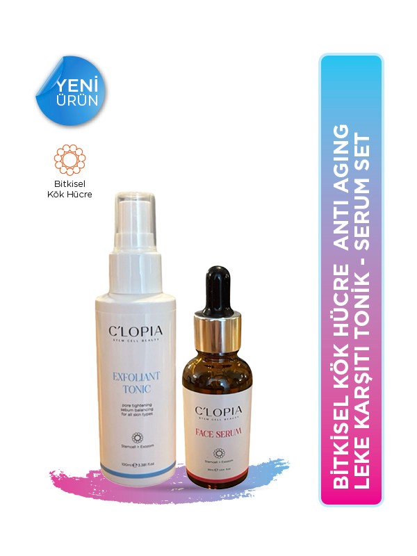 Bitkisel Kök Hücre Antaging Leke Karşıtı Tonik & Serum Set