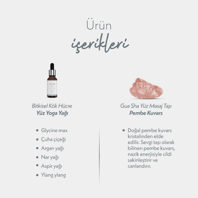Yüz Yogası Seti | Leke Karşıtı Anti-aging Bitkisel Kök Hücre Bakımı