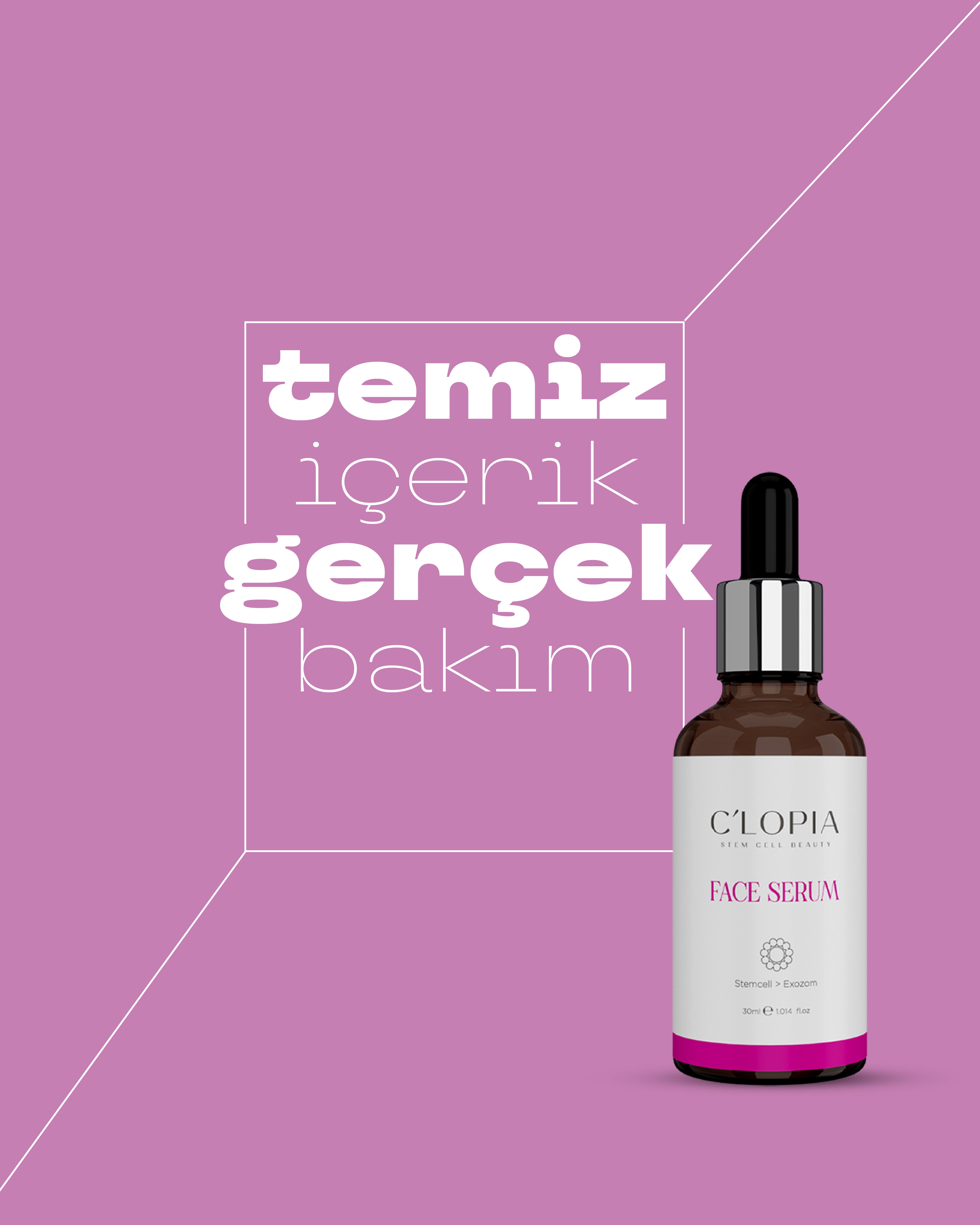 Bitkisel Kök Hücre Anti Aging Leke Karşıtı Yüz Serumu