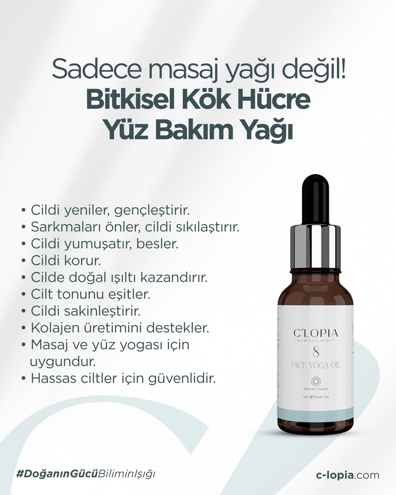 Bitkisel Kök Hücre Yüz Yoga Yağı
