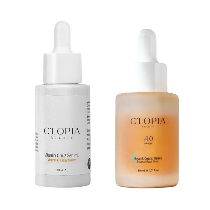 C Vitamini Leke Karşıtı Aydınlatıcı Serum & Botanik Onarıcı Serum