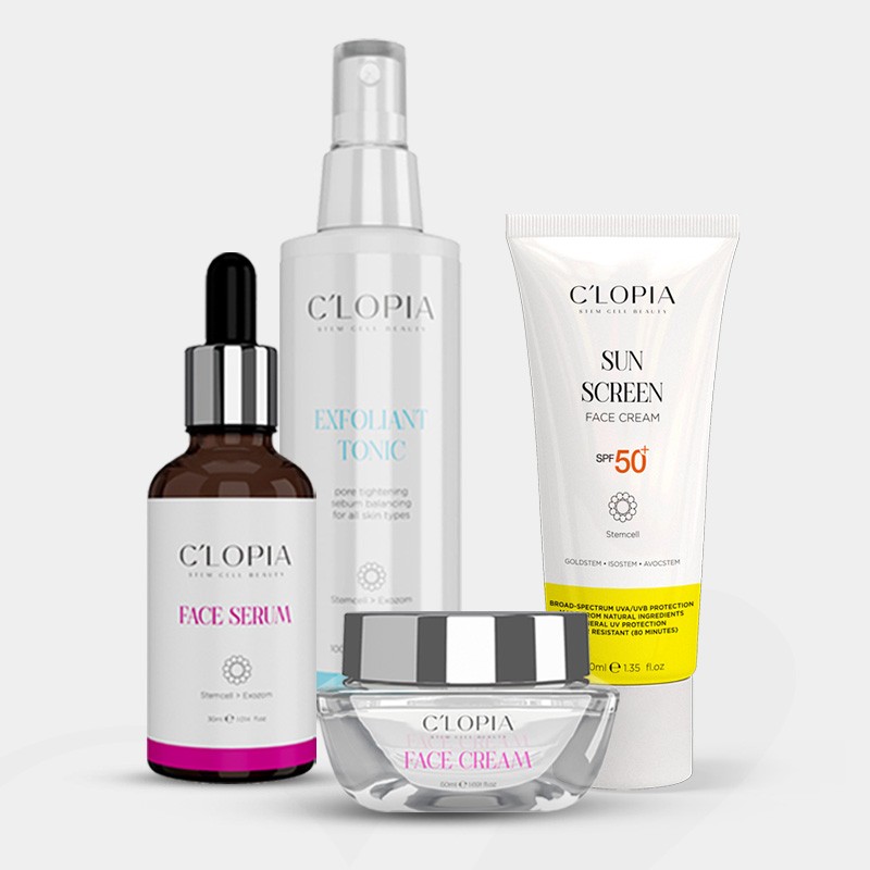 4’li Koruma & Canlanma Seti | Anti-aging Leke Karşıtı Bitkisel Kök Hücre Bakımı
