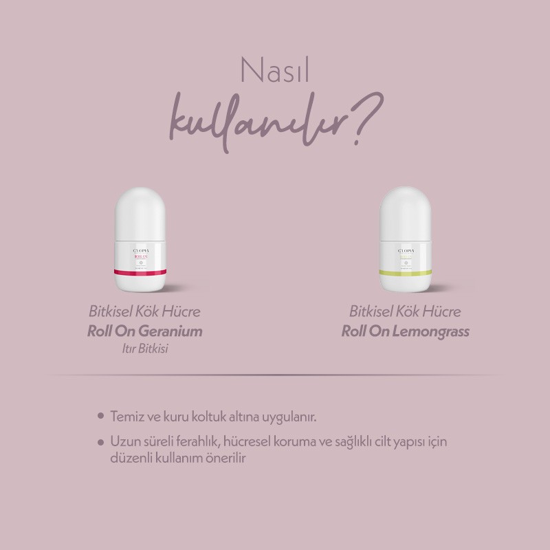 Doğal Ferahlık Roll-on İkilisi | Bitkisel Kök Hücre Bakımı