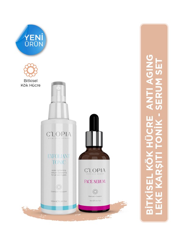 Bitkisel Kök Hücre Antaging Leke Karşıtı Tonik & Serum Set