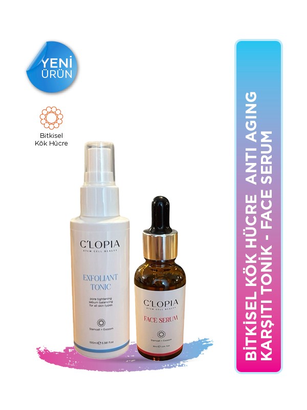 Bitkisel Kök Hücre Antaging Leke Karşıtı Tonik & Serum Set
