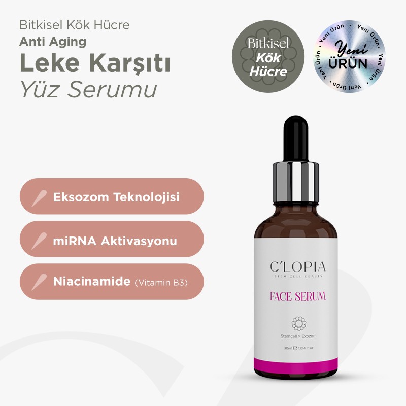 Bitkisel Kök Hücre Anti Aging Leke Karşıtı Yüz Serumu