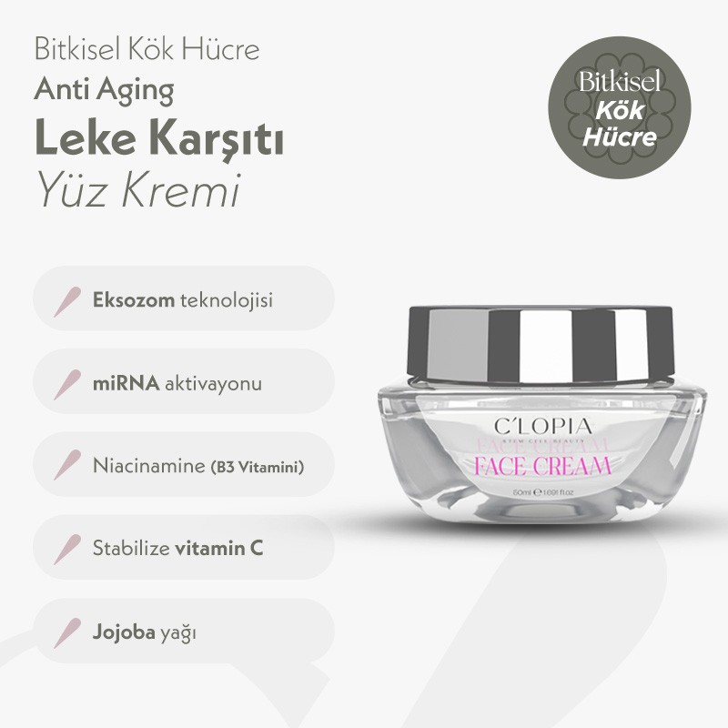 C'LOPIA Stem Cell Anti Blemish Anti Aging Face Cream