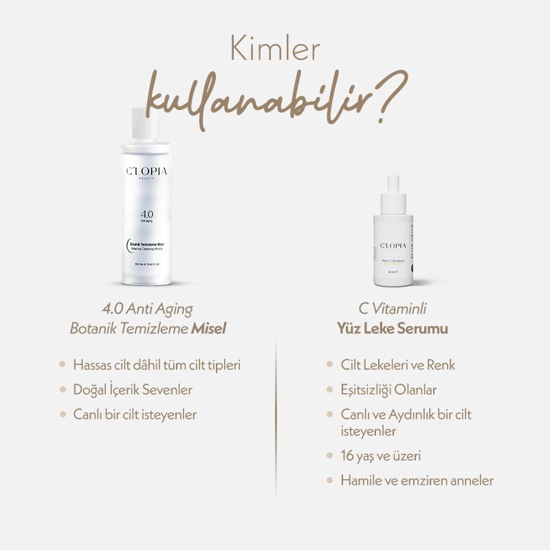 Canlandırıcı Bakım İkilisi | C Vitamini Serumu ve Anti-aging Botanik Onarıcı Misel