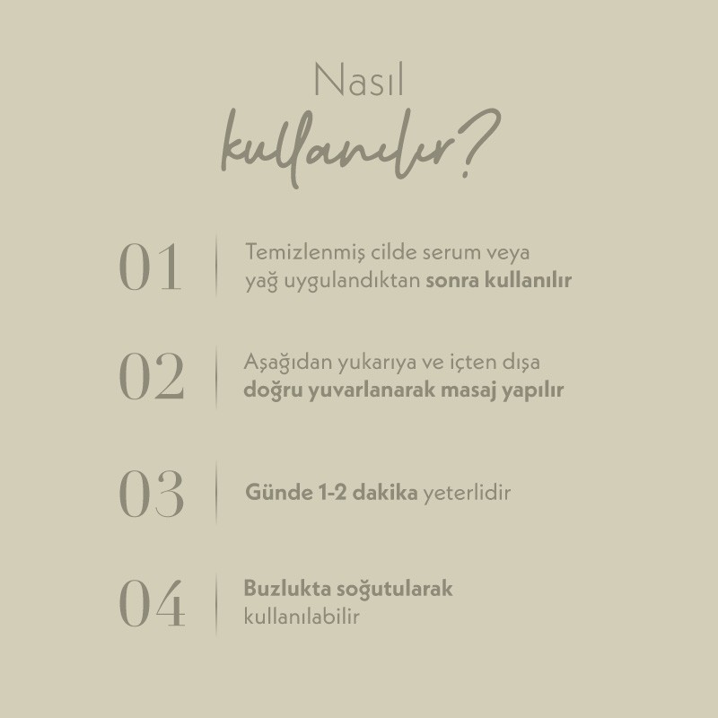 Jade Roller Cilt Masaj Aleti / Yeşim