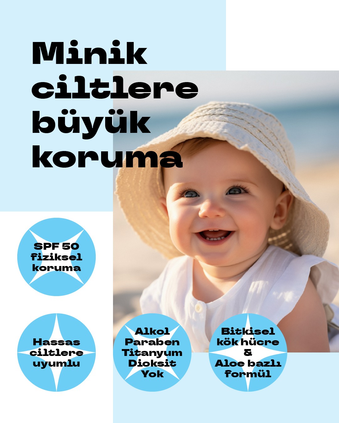 Bitkisel Kök Hücre Çocuk Güneş Kremi SPF 50+ 