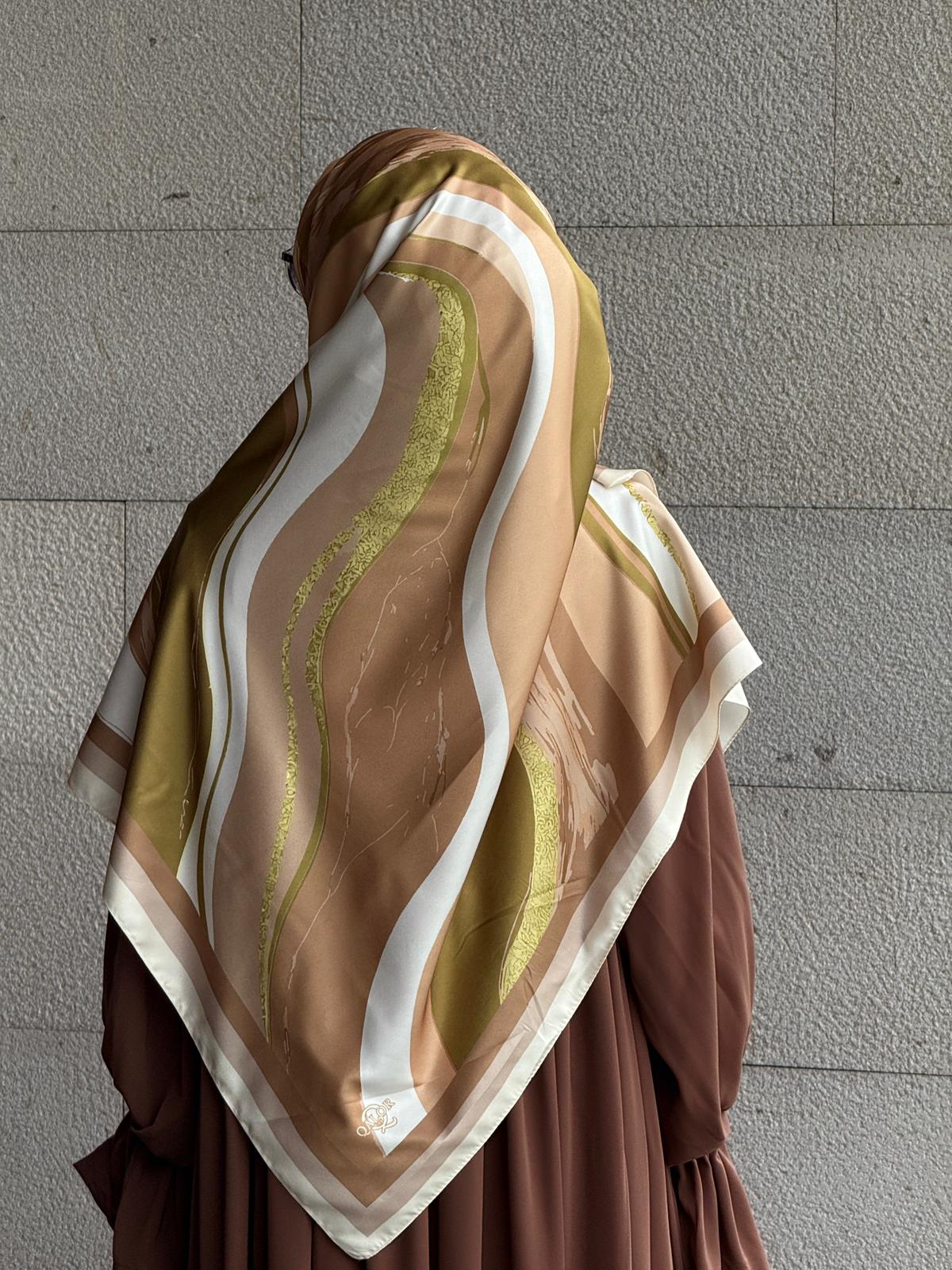 İpeksi Twil Line Eşarp-Haki