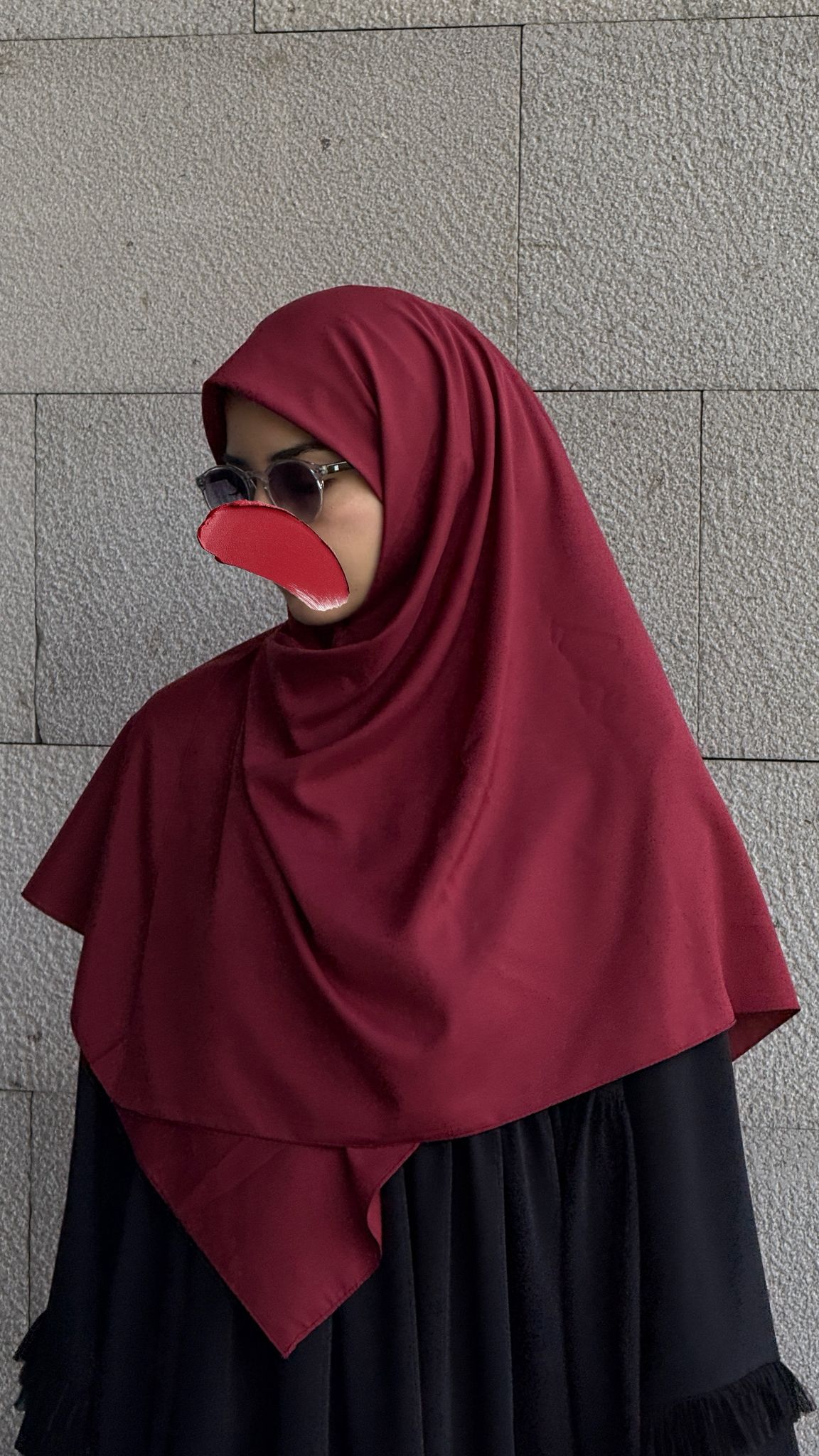 Pamuklu Organik Modal Eşarp-Bordo