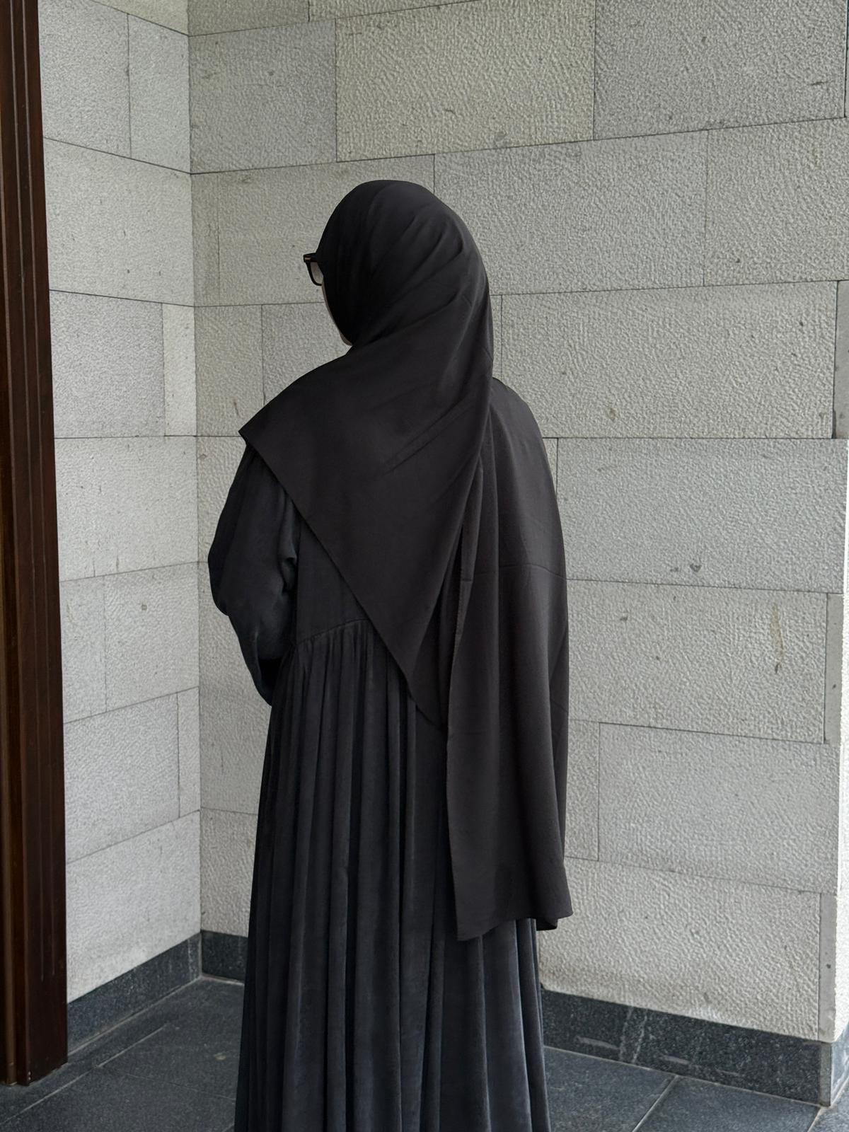 Pamuklu Soft Kraş Şal - Siyah