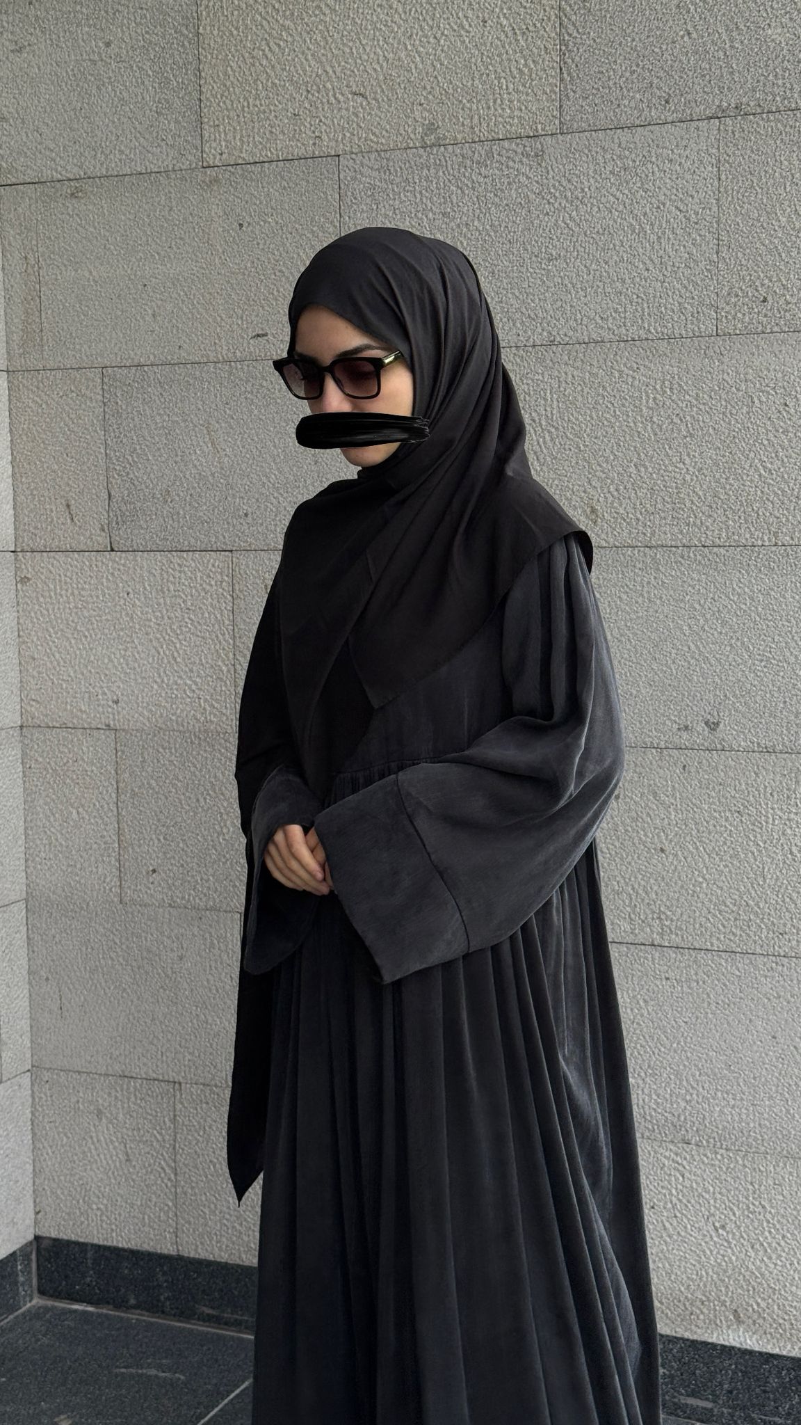 Pamuklu Soft Kraş Şal - Siyah