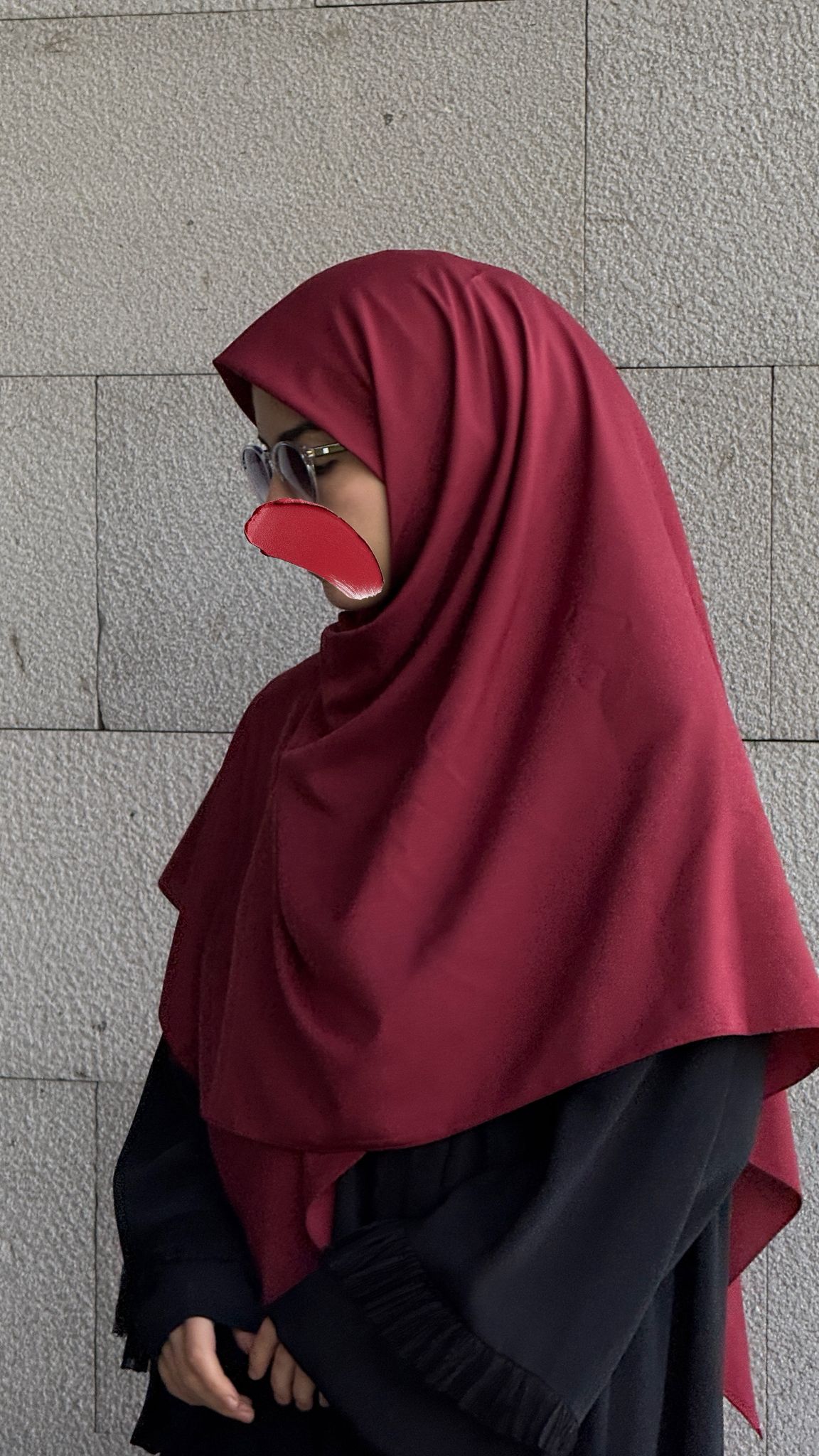 Pamuklu Organik Modal Eşarp-Bordo