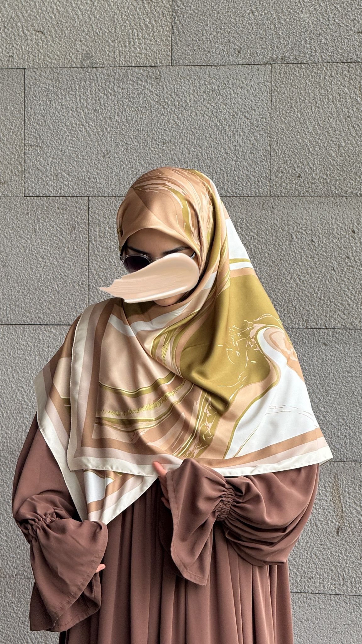 İpeksi Twil Line Eşarp-Haki