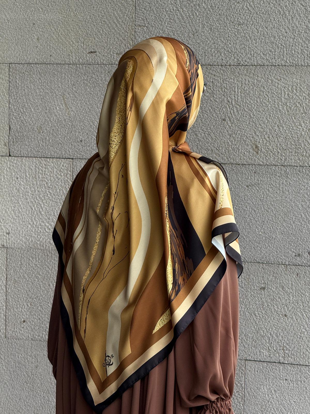 İpeksi Twil Line Eşarp-Gold