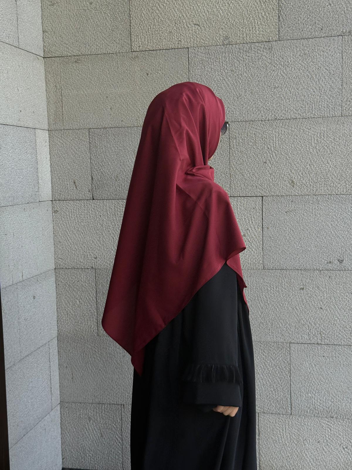 Pamuklu Organik Modal Eşarp-Bordo