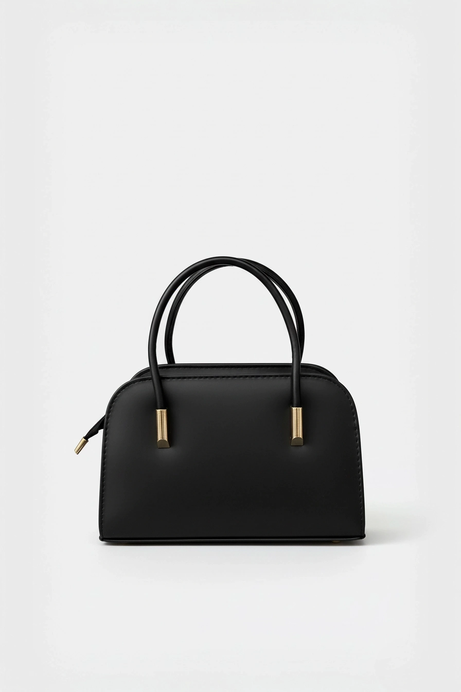 Gold Detaylı El ve Çapraz Çanta - Siyah
