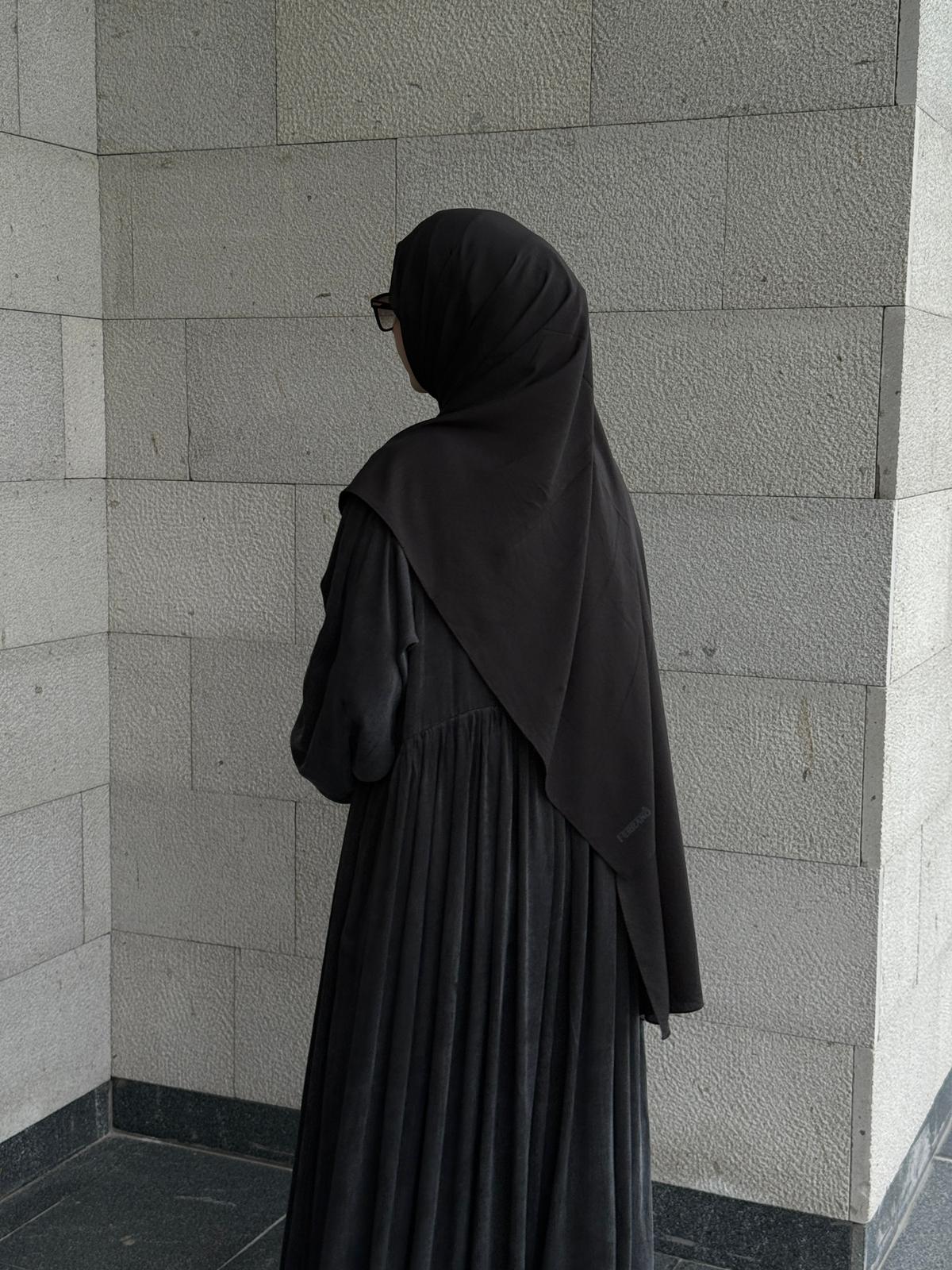 Pamuklu Soft Kraş Şal - Siyah