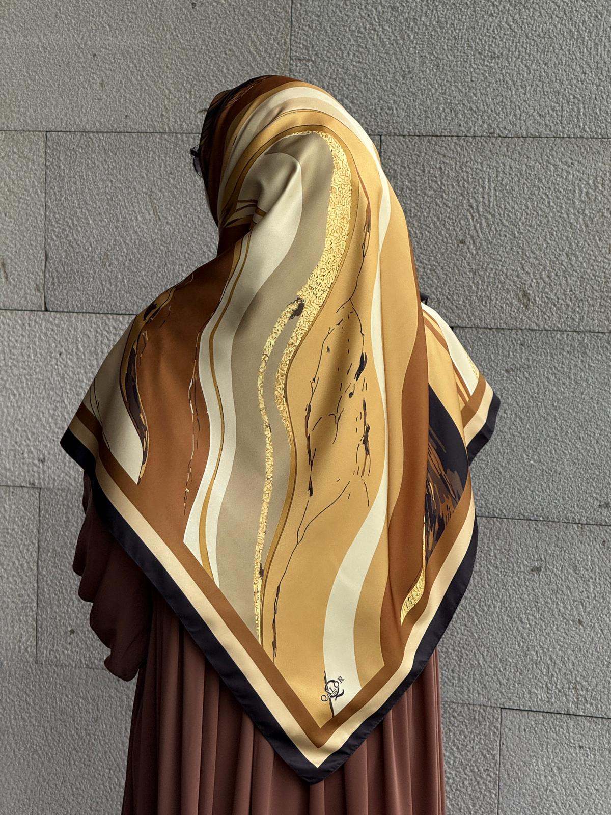 İpeksi Twil Line Eşarp-Gold