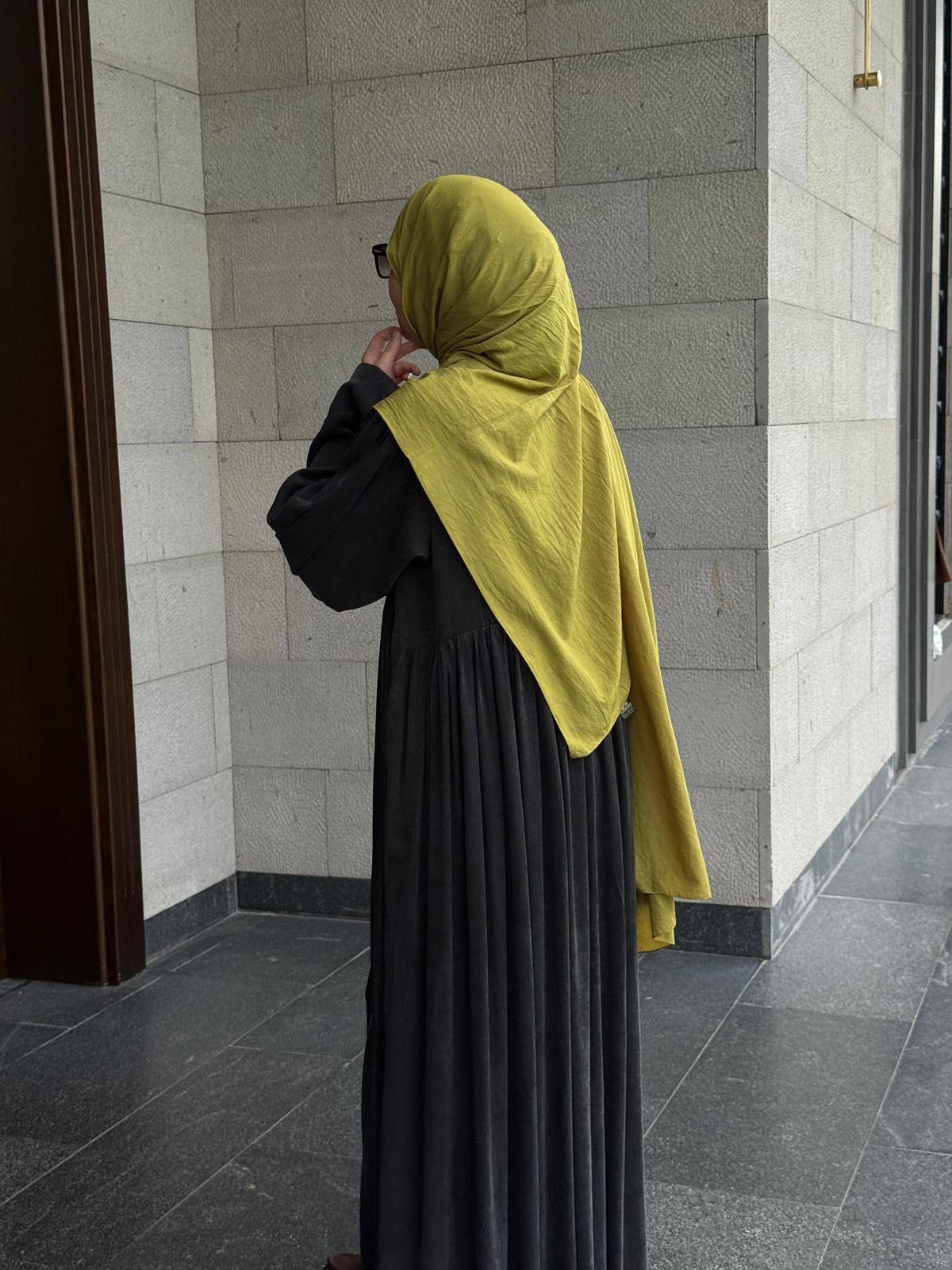 Pamuklu Soft Kraş Şal - Siyah