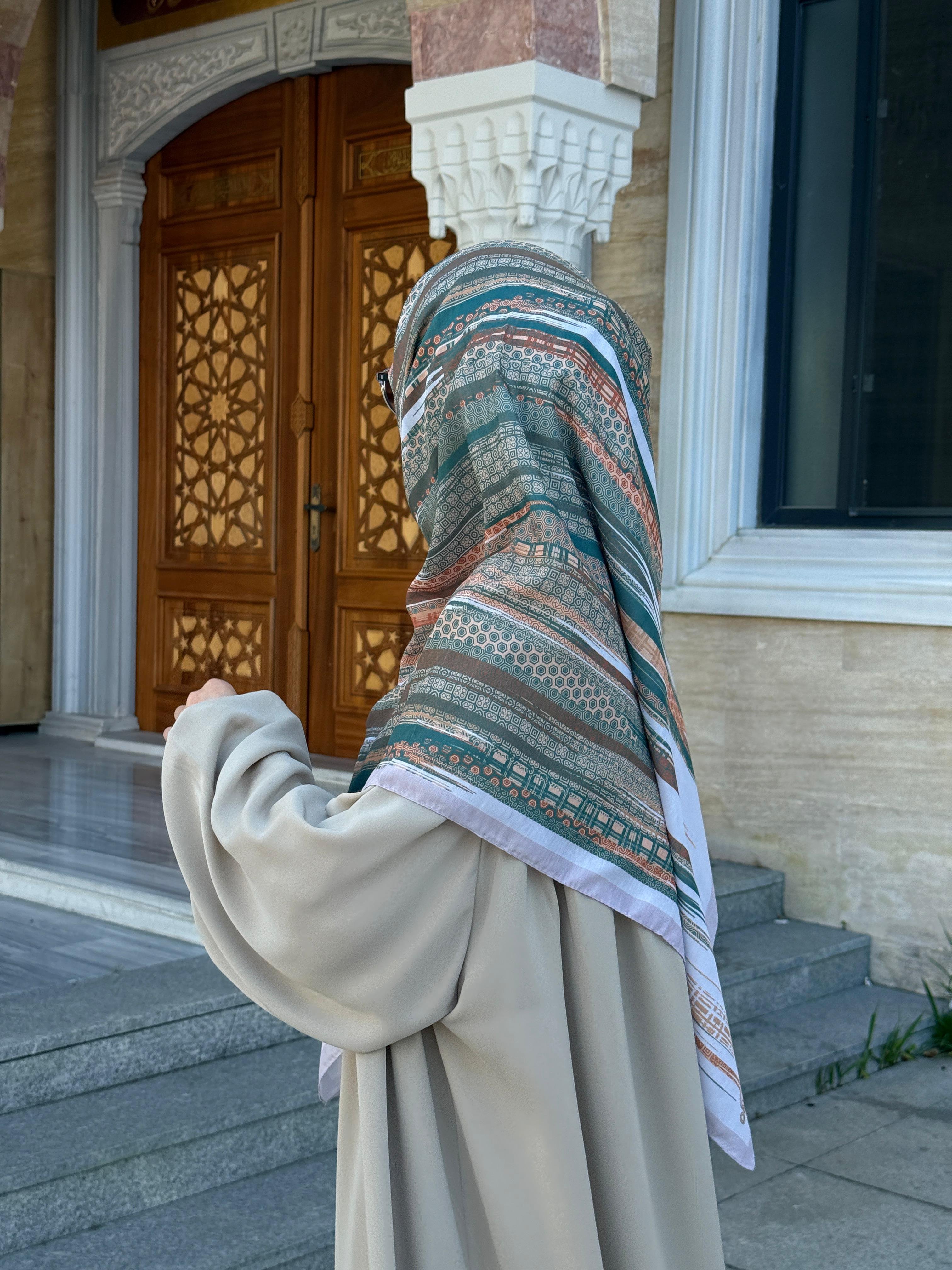 Pamuklu Âlâ Desen Eşarp