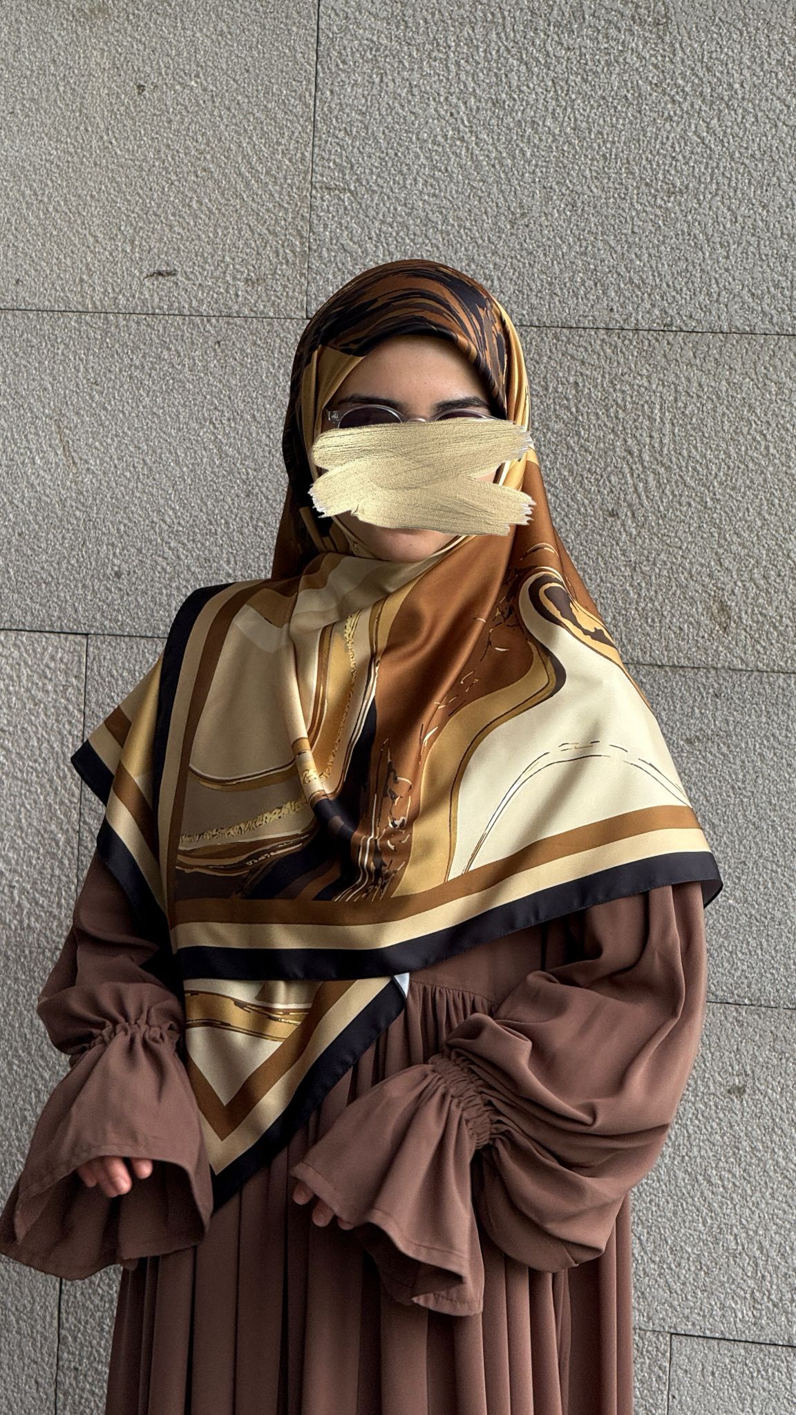 İpeksi Twil Line Eşarp-Gold