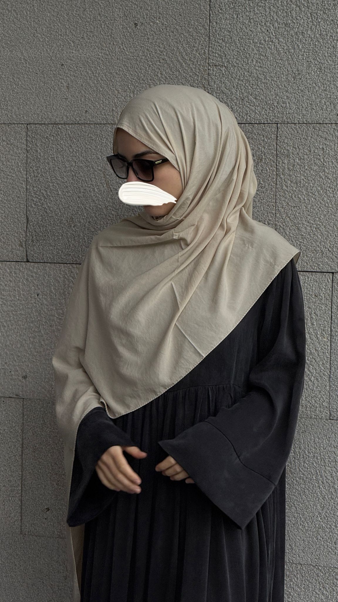 Pamuklu Soft Kraş Şal - Taş